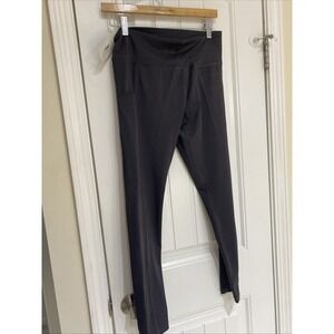 Spark Womans New  M‎ Charcoal Leggings Comfort Waist / Pockets msrp $53.00 640